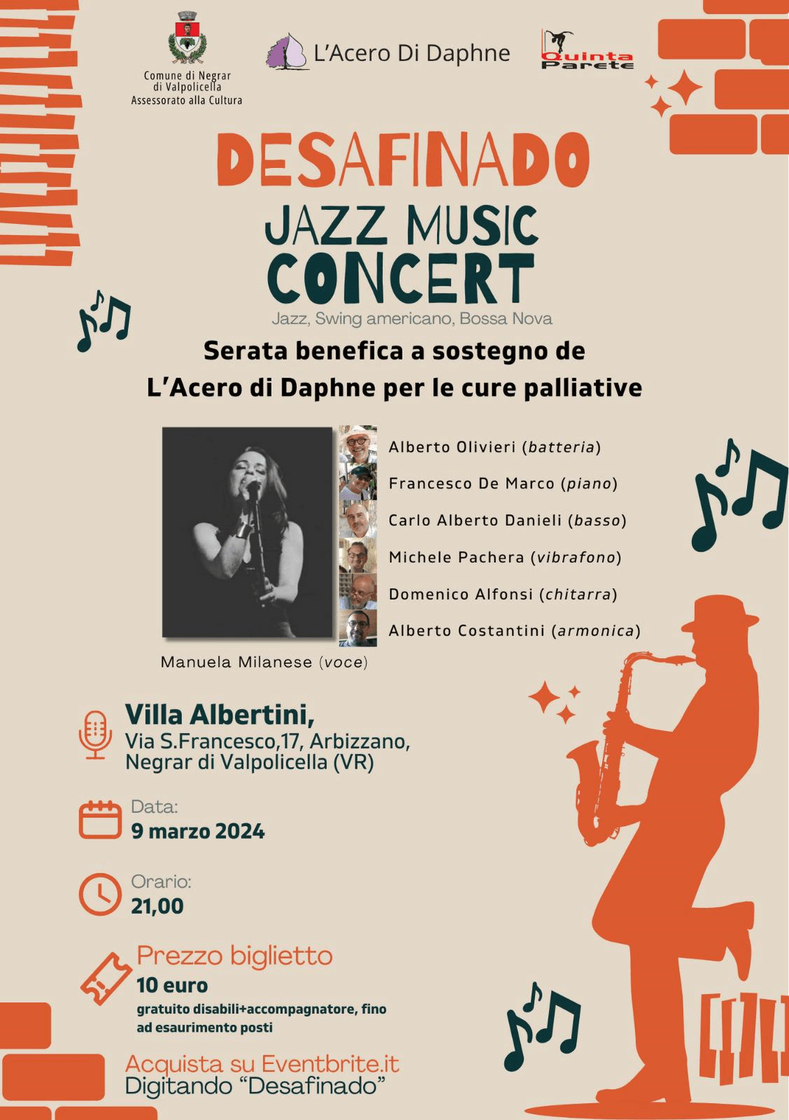 Locandina evento Desafinado Jazz Music Concert